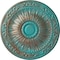 Ekena Millwork Lunel Ceiling Medallion (Fits Canopies up to 3 3/4"), 20 1/4"OD x 1 1/2"P, Copper Green Patina CM20LUCGS - alternate 1